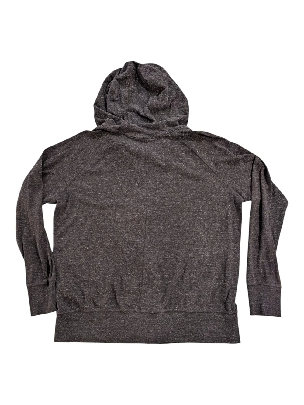 Nike Women’s Charcoal Gray Full-Zip Hoodie with White Logo